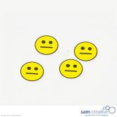Smiley magnétique :-| 30mm jaune 25 pcs.