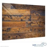 Tableau Ambiance Vieille clôture en bois 45x60 cm